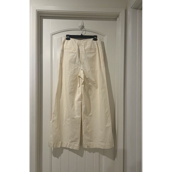 NEW a new day Cream High-Rise Pleat Front Wide Leg Women's Pants Size 6 - Picture 2 of 10